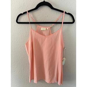 NWT Spartina 449 Cordelia 100% Silk Tank Pink Bloom size S. $88 retail.